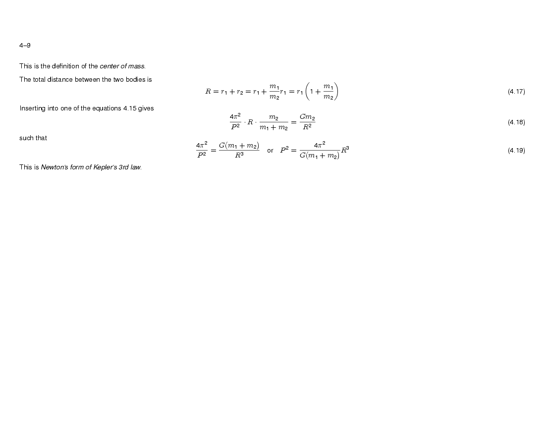 The Planets: Dynamics : Kepler's Laws