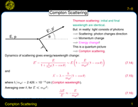 Compton Scattering: Compton Scattering