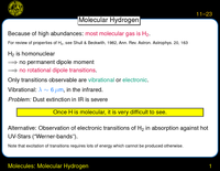 Molecules: Molecular Hydrogen: Molecular Hydrogen