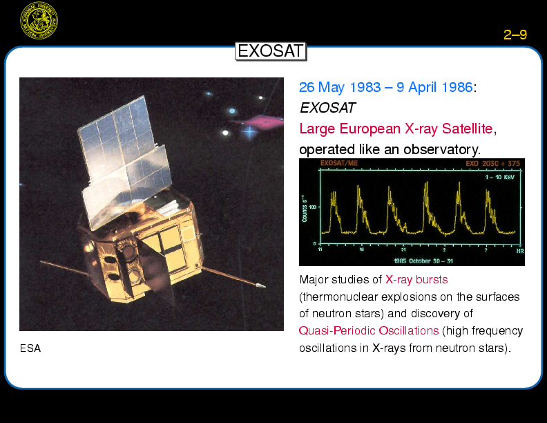 X-Ray Astronomy I, p. Pagenumber::2--9