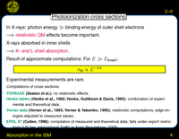 Absorption in the ISM: Photoionization cross sections: He